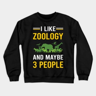 3 People Zoology Zoologist Crewneck Sweatshirt